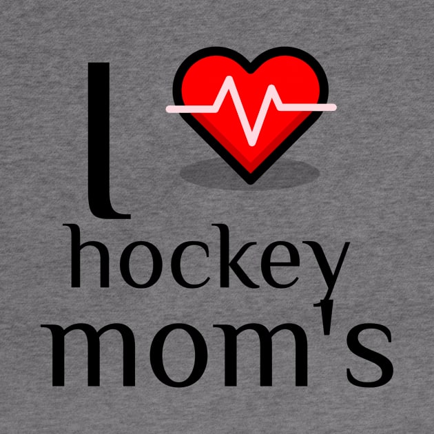 I heart hockey moms by C&C designs